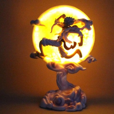 Anime One Piece Figur Ruffy Gear 5 Nika Luffy 16cm mit Licht Nachtlicht