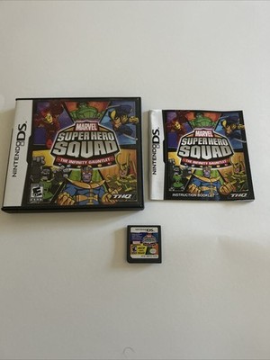 Nintendo DS Marvel Super Hero Squad Video Game Complete with Manual Tested