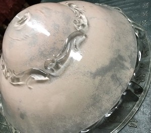 Replacement Ceiling  Glass Panel 11 Inches Round   4. Inches tall