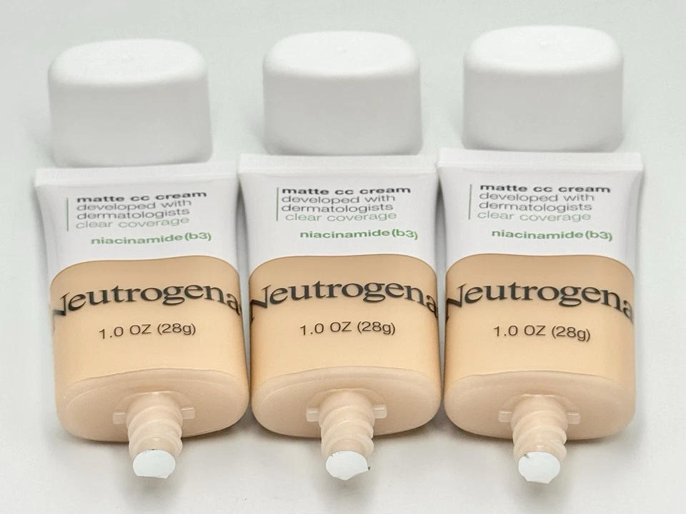 Neutrogena Clear Coverage Flawless Matte CC Face Cream - Apricot 3.5 - (3 Pack) - Image 3 of 3