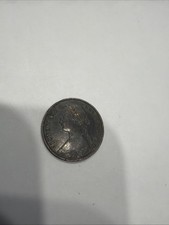 1860 Farthing Queen Victoria British Coin, add to your collection!