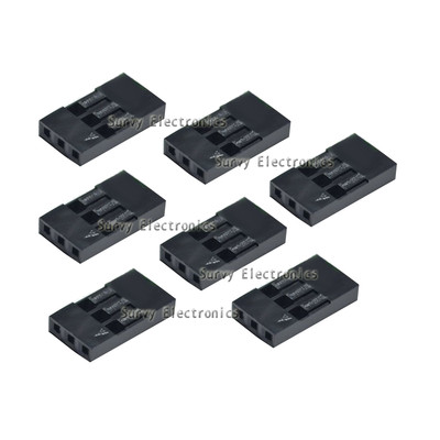 100 Stück 3P Dupont Starthilfekabel Kabel Gehäuse Buchse Pin Stecker 2,54 mm Raster Neu
