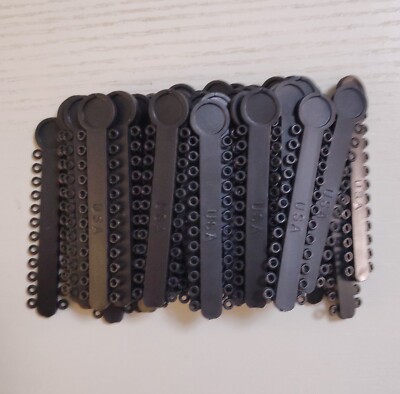 Élastiques Orthodontiques Noirs Pour Ligatures Dentaires - Lot De 10 Paquets (total 10080 Pièces) - Neuf, Origine Chine