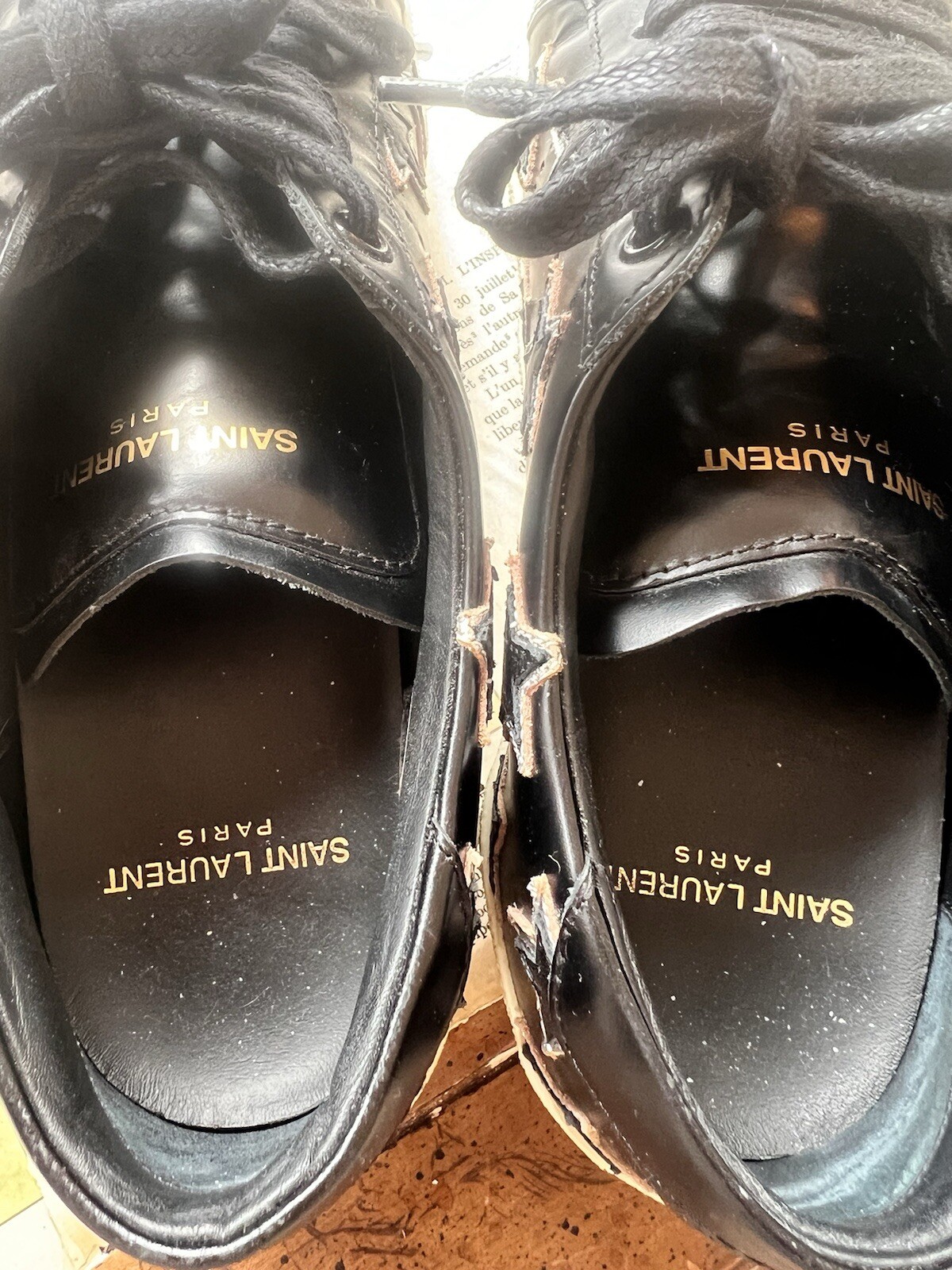 SAINT LAURENT Sneakers in pelle St. Laurent taglia 39 con stelle