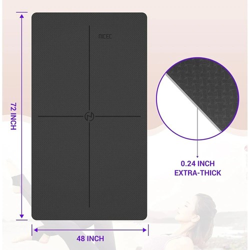 Mat Exercise Extra Large Thick Yoga Foam Gym Floor Folding Fitness Workout Pad - Picture 3 of 7