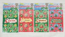 Vintage Inspired NEW LOT 8 Sheets Scratch n Sniff Christmas Scent Stickers