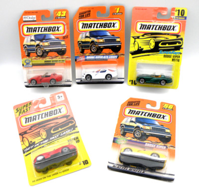 Vintage Matchbox DODGE VIPER Viper RT  Lot of 5    New in pkg NIP