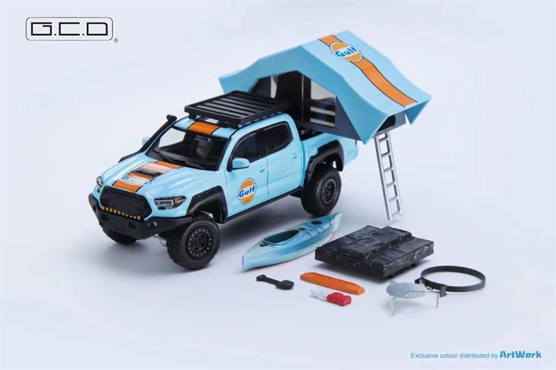 GCD 1:64 Tacoma N300 Offroad Gulf / Camel Diecast Model Car | eBay