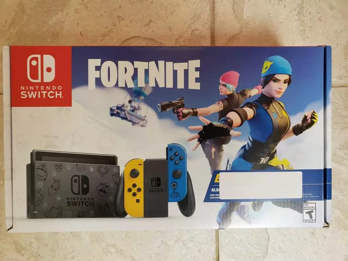 New Nintendo Switch (No Code) Fortnite Wildcat Bundle - Yellow/Blue.. 45496882877 | eBay