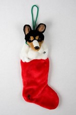 Basenji Holiday TRI Dog Stocking