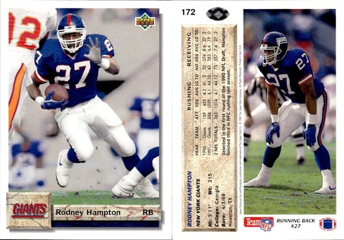 1992 Upper Deck Series 1 Football Complete Your Set #1-250 You Pick! - Picture 136 of 192