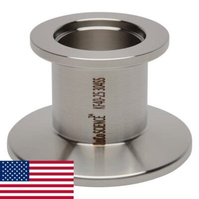 KF-40 to KF-25 / NW-40 to NW-25 Reducer Vacuum Fitting S304 LoCo SCIENCE