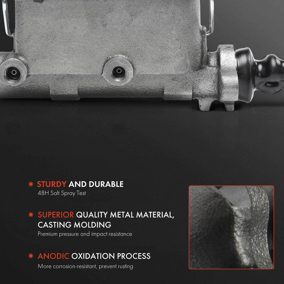 Brake Master Cylinder with Reservoir for Dodge M400 R400 RM400 1974 1.25 inch - Image 2 of 4