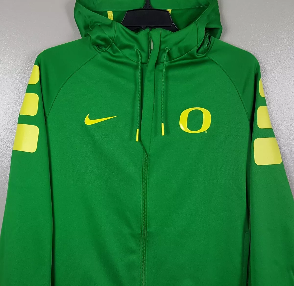 NIKE OREGON DUCKS BASKETBALL TEAM ISSUED HOODIE SWEATSHIRT PE GREEN SIZE XL