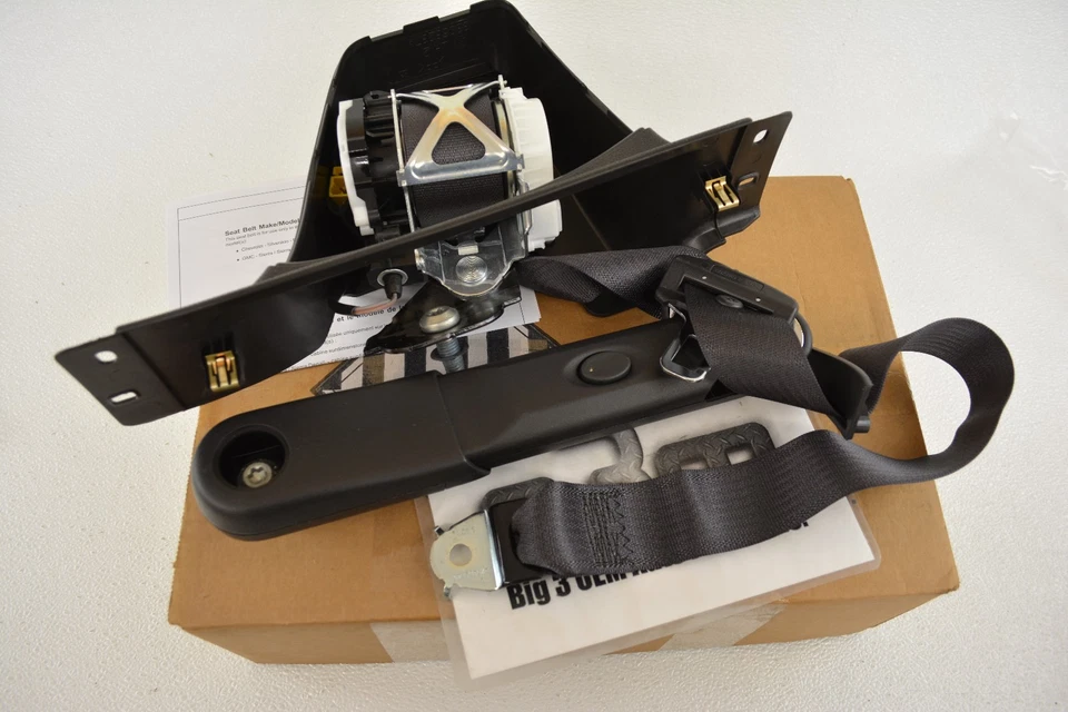 GMC Sierra Chevrolet Silverado 2007-2010 kit de cinturón de seguridad lateral izquierdo nuevo OEM 19210382 Foto 2 de 4