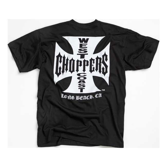 West Coast Choppers Original Cross TShirt Black/White Logo West Coast Choppers Original Cross TShirt Black/White Logo