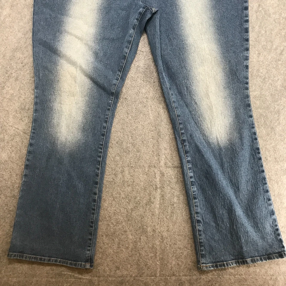 DG2 Diane Gilman Jeans Womens Size 22W Straight Leg Curvy Elastic Waist Stretch - Image 4 of 4