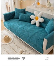 Sofa Cover Thicken Soft Plush Sofa Towel Cushion Cover for Living Room Non-slip