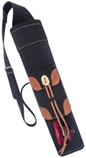 NEW BLACK SUEDE BACK SIDE QUIVER WITH  FRONT POCKET ARCHERY PRODUCTS AQ -176