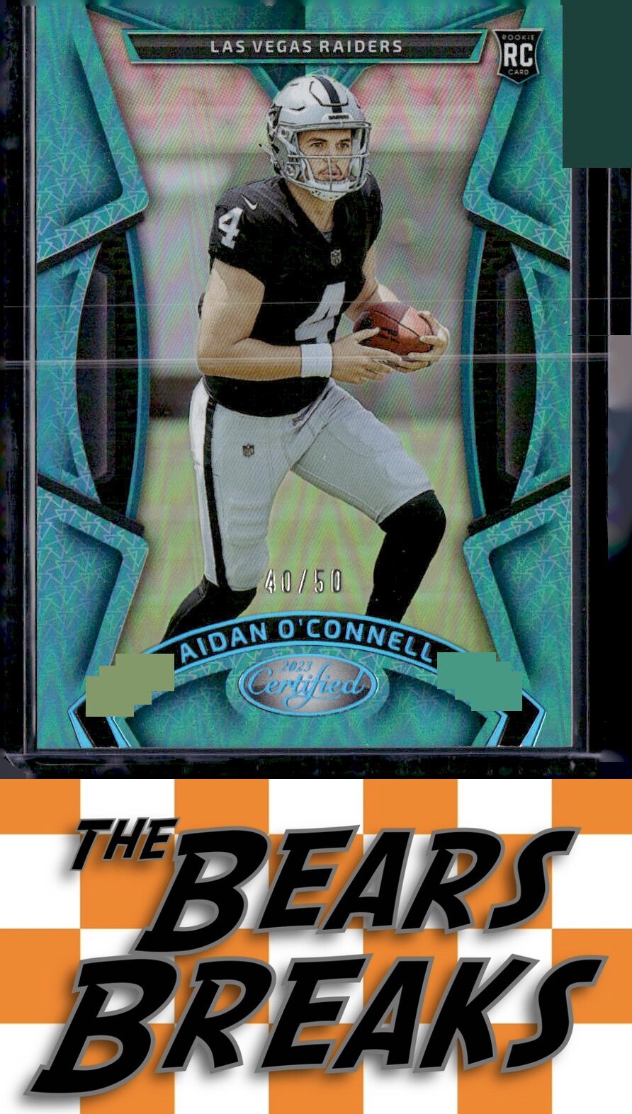 2023 Panini Certified #125 Aidan O'Connell Teal Mirror #/50