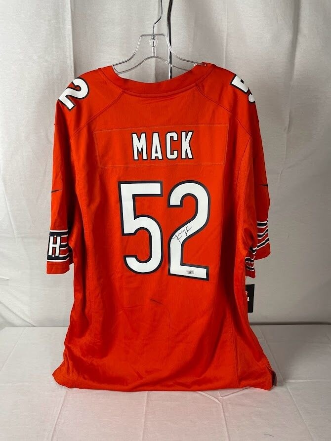 Khalil Mack Autographed Signed Chicago Bears NFL authentic jersey Fanatics 