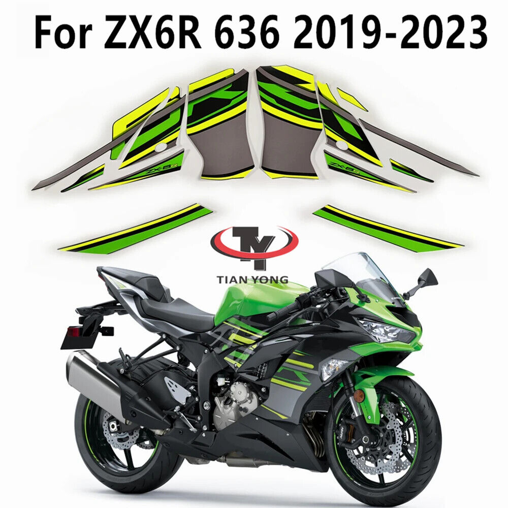 Kawasaki Ninja ZX6R 636 2019-2023 Bodywork Decal Kit Kawasaki Ninja ZX6R 636 2019-2023 Bodywork Decal Kit