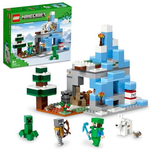 LEGO Minecraft Frozen Mountain Peak 21243 Toy Blocks Present Vi