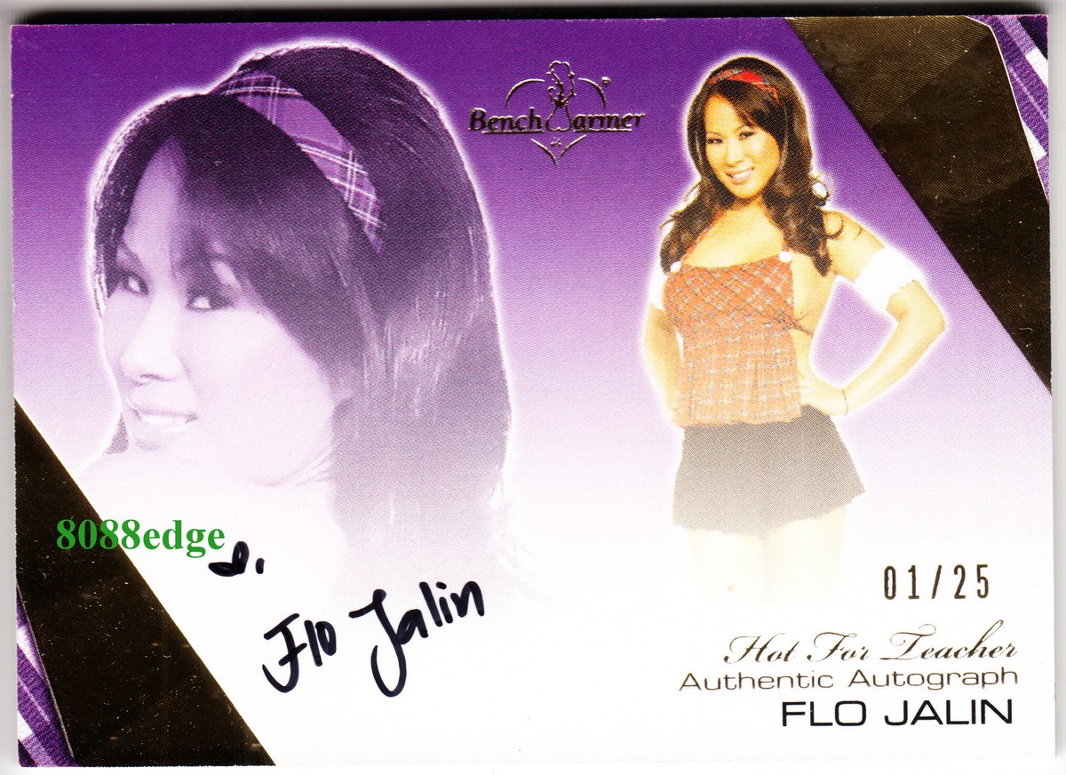 2012 BENCHWARMER HOT FOR TEACHER AUTO: FLO JALIN #1/25 AUTOGRAPH