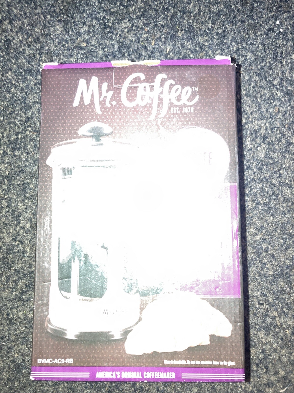 Mr. Coffee 1.2 Qt. Stainless Steel French Press New in Box