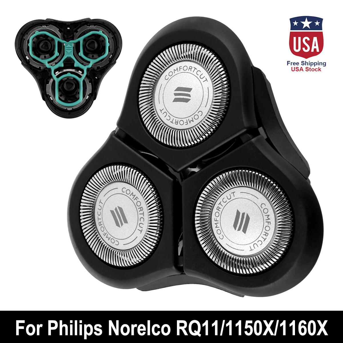 Head For Philips Norelco Rq1180 1160x 1150x  Us-shipping