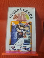 2024 Big League Base Common Electric Orange Foil #186 Lane Thomas Nationals