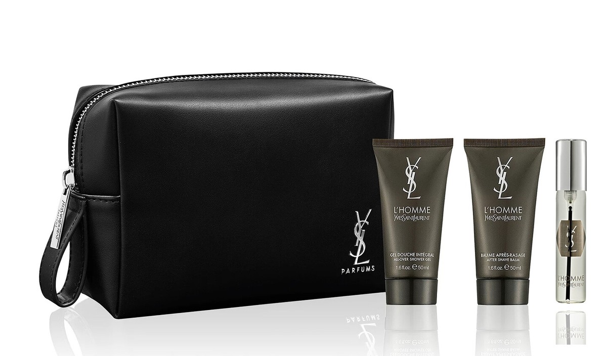 つかささま専用Yves Saint Laurent Toilette Yves Saint Laurent L'Homme EDT Spr,After Shave Balm,Shower Gel In
