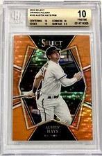 2022 Panini Select #193 Austin Hays ORANGE PULSAR PRIZM (16/16) BGS 10 PRISTINE