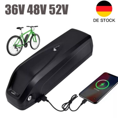 36V/48V/52V E-bike Akku Li-ion Elektrofahrrad Lithium Batterie für 0-1500w motor
