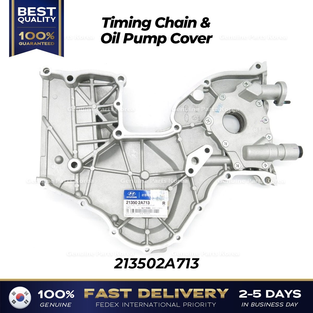 ⭐Genuine⭐ Timing Chain & Oil Pump Cover 213502A713 for Kia