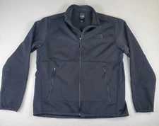 The North Face Jacket Mens Large Black Full Zip Pockets Retro Denali Mid Weight