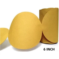 6" Sanding Disc Sandpaper 100 Roll PSA Sticky Back Grit 80-220 DA Sander Paper