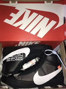 Off White X Nike Blazer Mid Grim Reaper Black Virgil Abloh SIZES UK6 | eBay