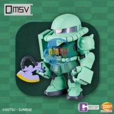 Brand New Bandai QMSV Q-Style MS-06 ZaKu Green PVC material Action Figure