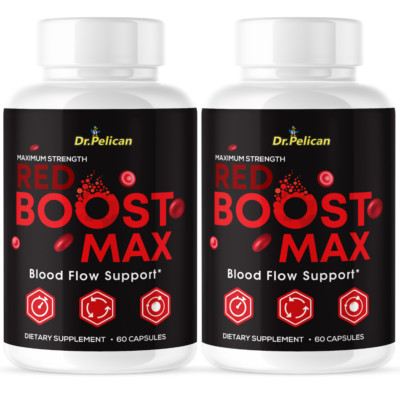 Red Boost Max- Blood Support- 2 Bottles- 120 Capsules