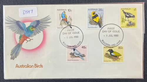 1980 Australian Birds FDC First Day Cover Bulleen (Vic) FDI Postmark