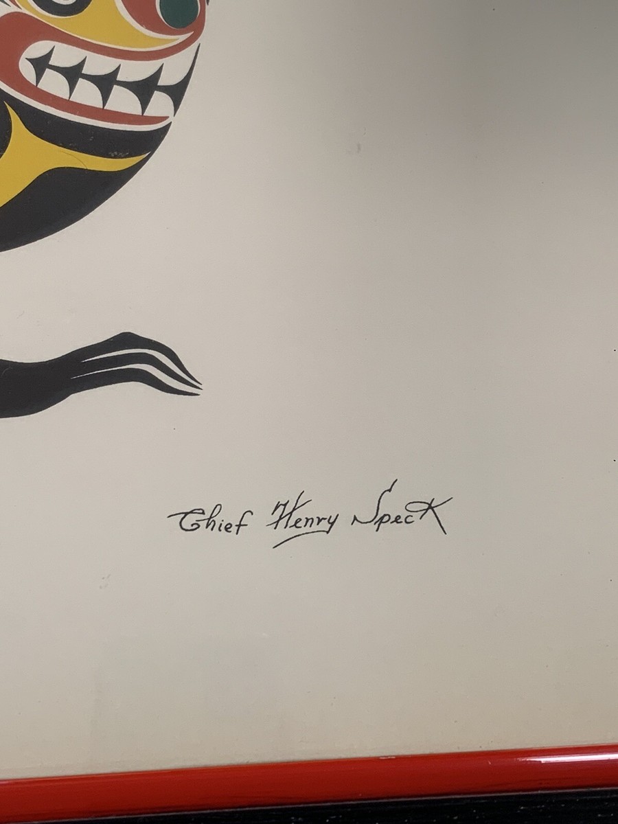 Chief Henry Speck Art Crane Kwakiutl British Columbia