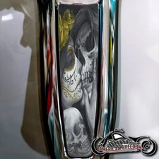 HARLEY DAVIDSON 2024+ STREET & ROAD GLIDE STD ALUMINUM DASH INSERT DEATH KISS YL