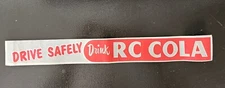 RC Royal Crown Cola Drive Safely Drink Cardboard Bar Sign