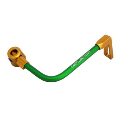 Accossato Hebelschutz gebogen Rohrbremse grün/gold Alu Anschluss 12mm-16mm