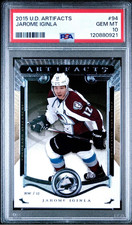 2015 UPPER DECK ARTIFACTS JAROME IGINLA HOF #94 COLORADO AVALANCHE PSA 10