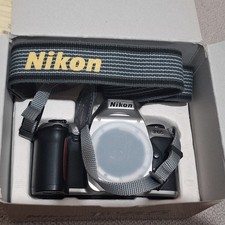 NIKON F65 35mm  AUTOFOCUS SLR FILM CAMERA BODY. BOXED WITH  MANUALS + NEW BATTS.