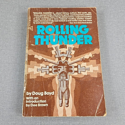 Rolling Thunder by Doug Boyd 1974 Vintage Trade Paperback Book 