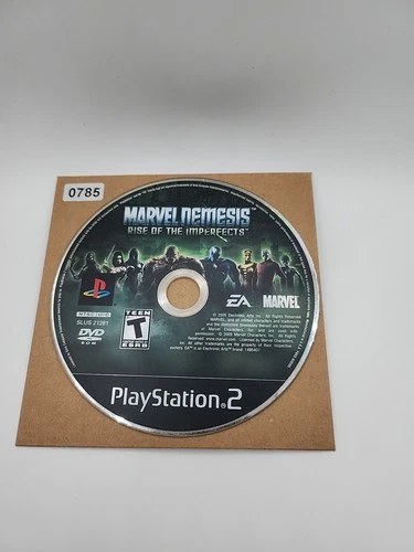 Marvel Nemisis Rise of the Imperfects Sony PlayStation 2 Disc ONLY NO TRACKING