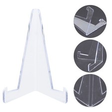 10Pcs Small Transparent Display Rack for Cards Coins and Decorative Artwork